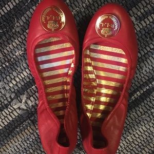 🌹Ralph Lauren blood red flats 🌹